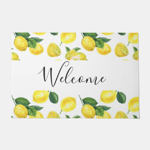 Tapete Padrões de Fruta de Lemons Amarelos