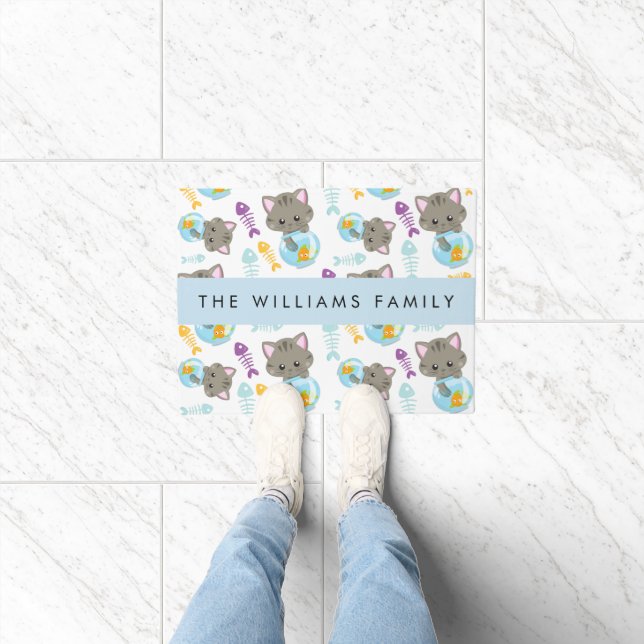 Tapete Padrões De Gatos, Gatos Frescos, Gatinhos, Seu Nom (Interior)