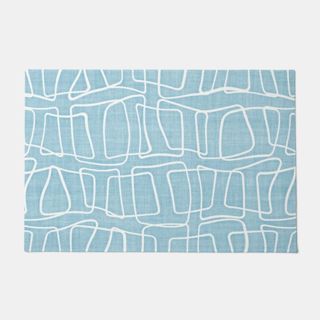 Tapete Padrões redondos azuis claros de Pastel azul (Frente)