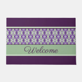 Tapete Padronizado com Purples Bem-Vindo