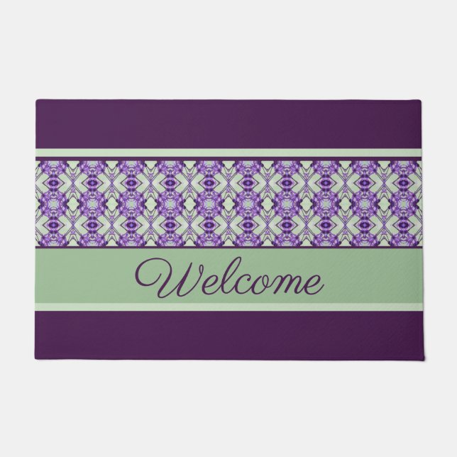 Tapete Padronizado com Purples Bem-Vindo (Frente)