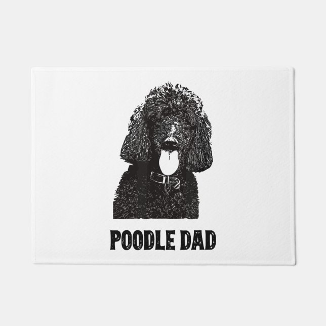 Tapete Pai de Poodle Mens - Pai de Poodle Padrão (Frente)
