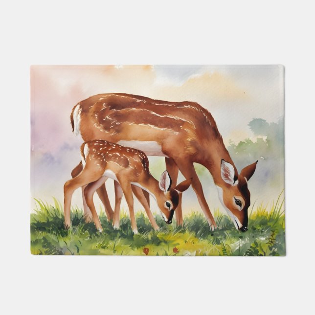 Tapete Painted Deer Mom and Baby (Frente)