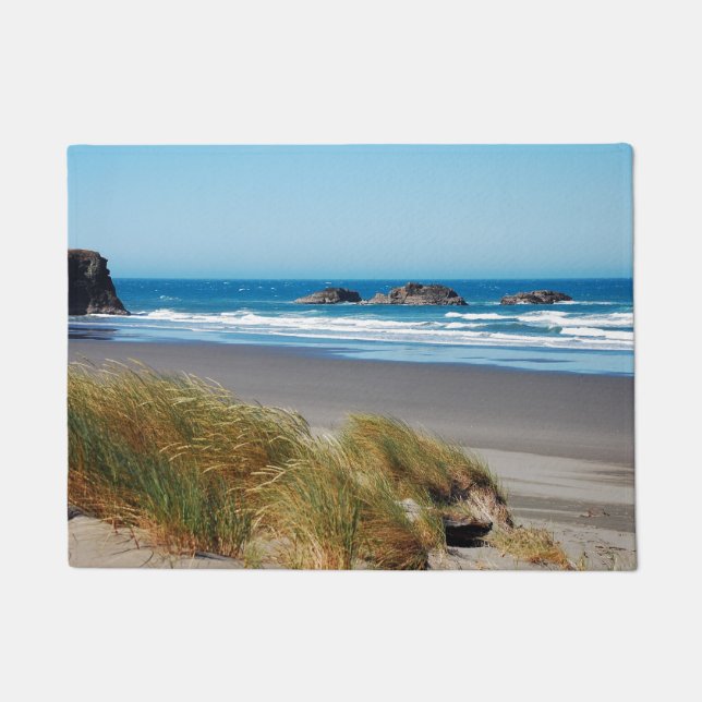 Tapete Paisagem azul-oceânica no verão (Frente)