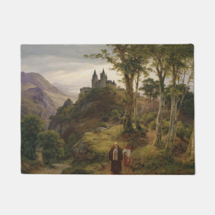 Tapete Paisagem Romântica Alemã com Complexo de Monastéri