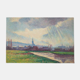 Tapete Paisagem rural com rio (por Maximilien Luce)