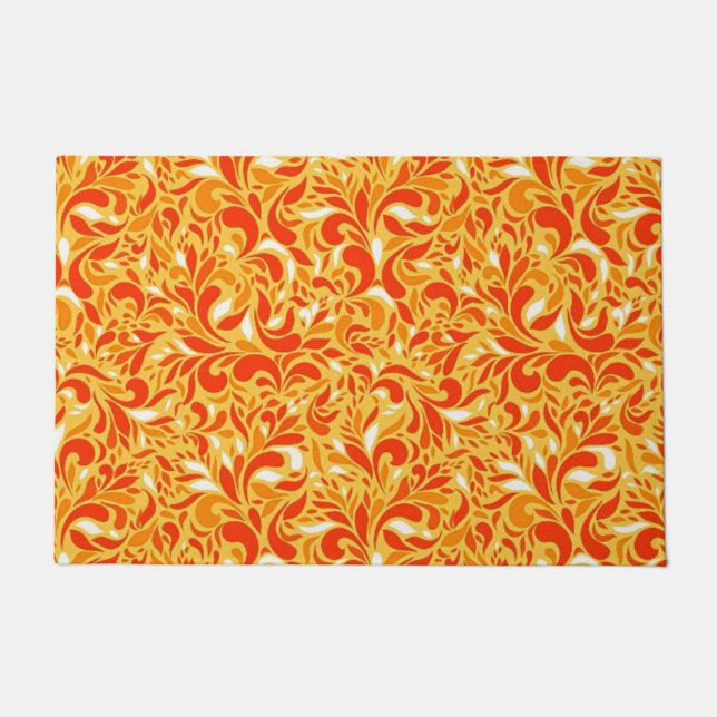 Tapete Paisley floral de outono (Frente)