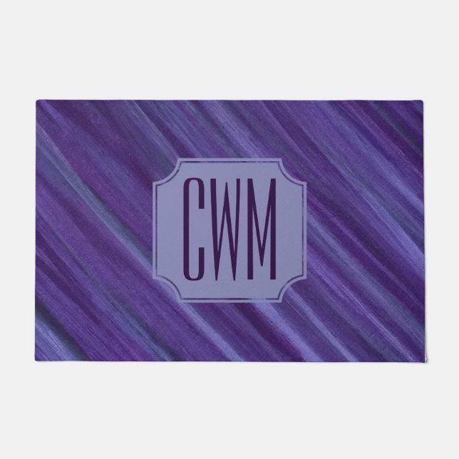 Tapete Paixão Roxo | Monograma Violeta De BrushAVE (Frente)