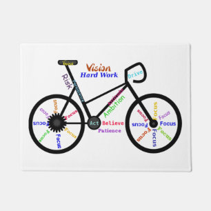 Tapete Palavras inspiradores, Biking, dando um ciclo,
