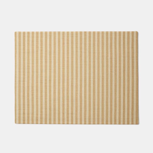 Tapete Pale Yellow Stripes Threaded Fabric Pattern (Frente)