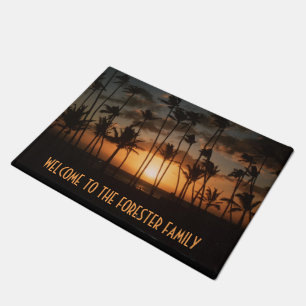 Tapete Palm Trees Doormat com (ou sem) seu Nome
