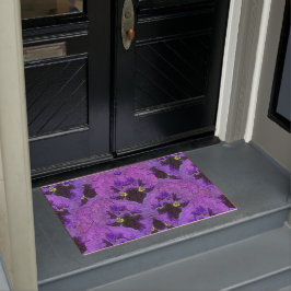 Tapete Pancas roxas, pintura por abstrato, arte floral