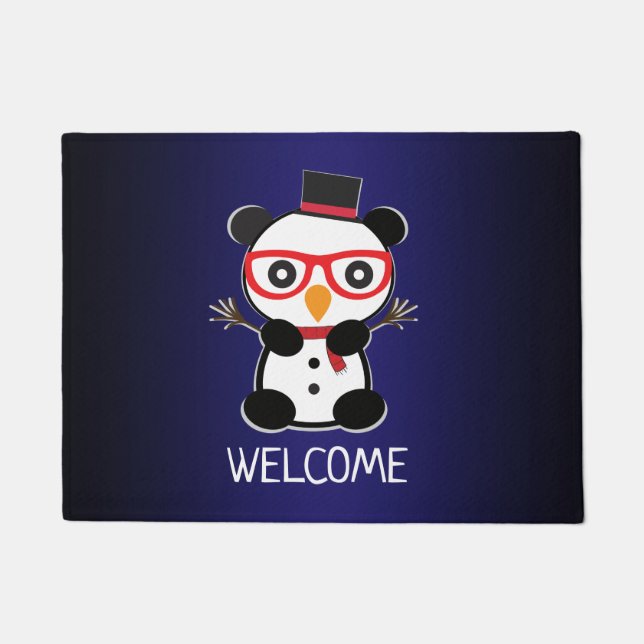 Tapete Panda Bear Christmas - Snowman Panda Bear (Frente)