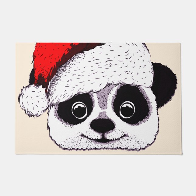 Tapete panda bonito engraçada no Natal (Frente)
