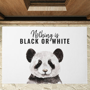 Tapete Panda Negra E Branca Moderna Engraçada Com Citação