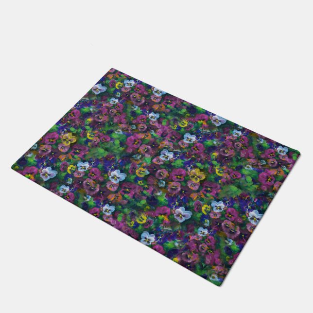 Tapete Pansies [pink] outdoor rug (Inclinado)