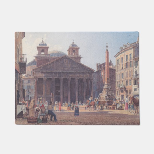 Tapete Pantheon e Piazza della Rotonda em Roma, Itália (Frente)