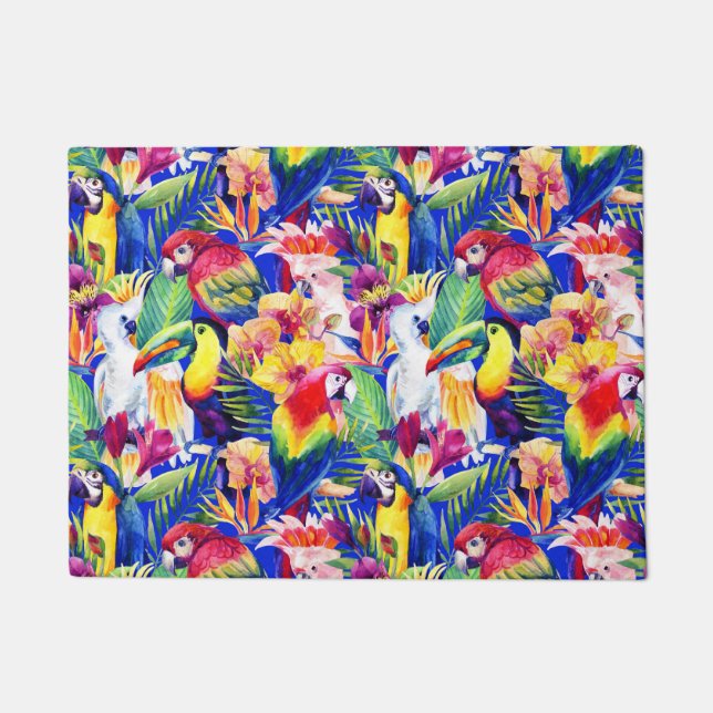 Tapete Papagaios da aguarela (Frente)