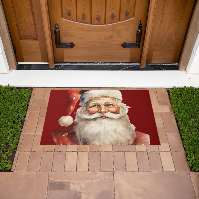 Tapete Papai Noel Natal Retro (Ar livre)
