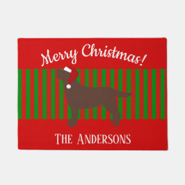 Tapete Papais noeis de chocolate Labrador Silhouette Nata