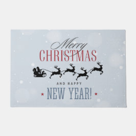 Tapete Papais noeis e sua Reindeer Voadora Silhouette Nat