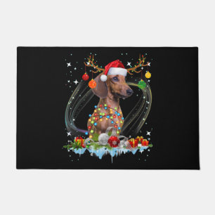 Tapete Papais noeis Engraçados Dachshund Reindeer Natal C