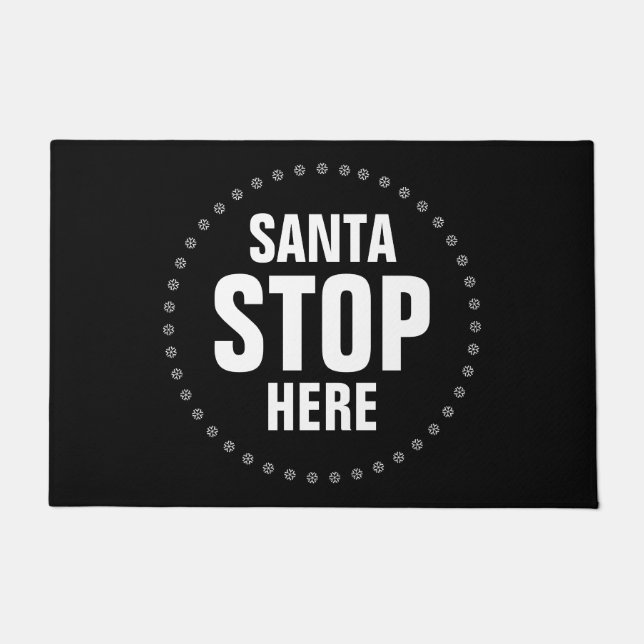 Tapete Papais noeis param aqui preto e branco engraçado (Frente)