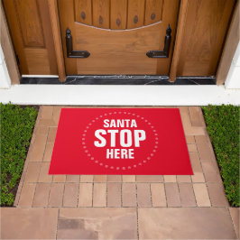 Tapete Papais noeis param aqui vermelho e branco engraçad