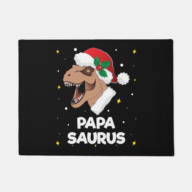 Tapete Papasauro Papai Noel Dinossauro (Frente)