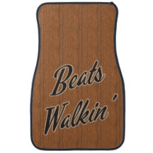 Batidas Walkin Engraçado Carro Slogan Novelty Mat