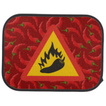 Sinal de perigo de pimenta quente