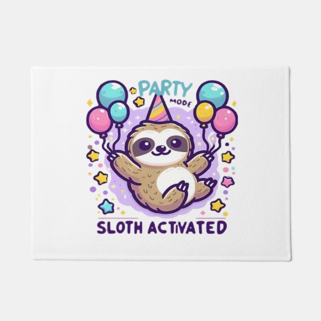 Tapete Party Mode Sloth Activated Birthday Balloon Sloth  (Frente)