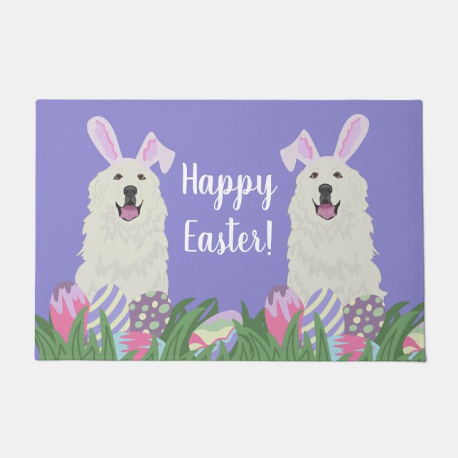 Tapete Páscoa Personalizável de Pirenéus de Excelente (Frente)