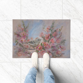 Tapete Pássaro Estrelinha Azul