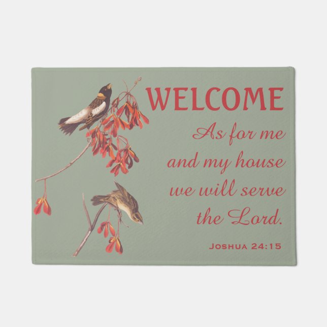 Tapete Pássaros para rebarba de arroz e porta versa (Frente)