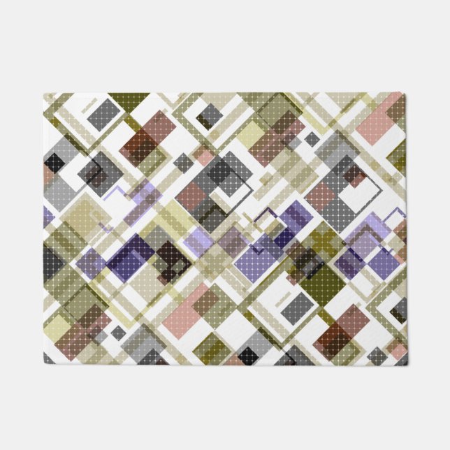 Tapete Pasta verde de tartã de xadrez sem costura (Frente)