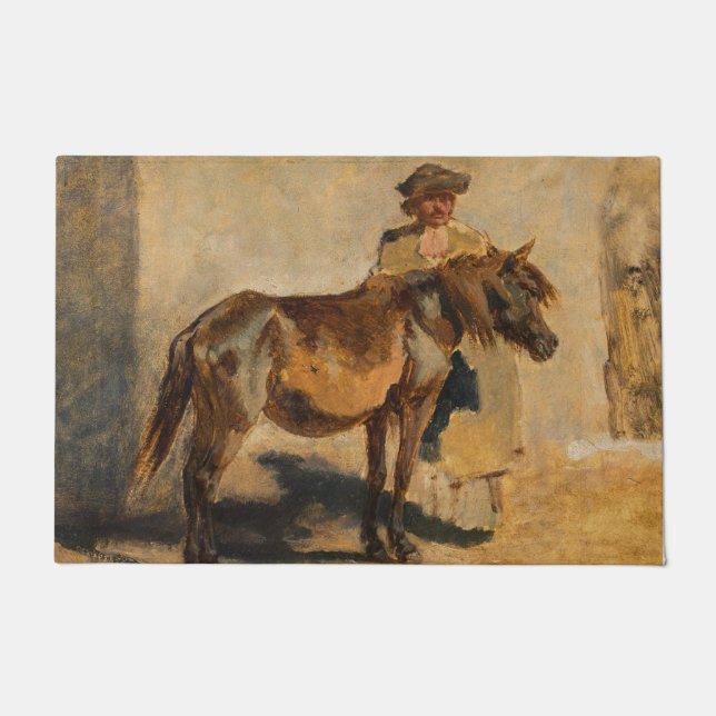 Tapete Pastor Com Cavalo (Equino) (Frente)