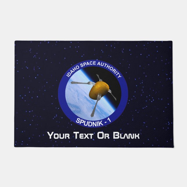 Tapete Patch da Missão de Satélite Idaho Spudnik (Frente)
