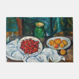 Tapete Paul Cezanne - Ainda vive com cerejas e caçadores