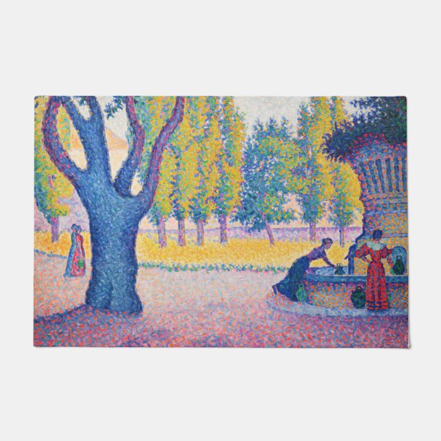 Tapete Paul Signac - Fountain des Lices, Santo-Tropez (Frente)
