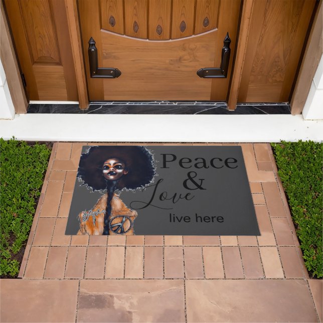 TAPETE PEACE AND LOVE DOORMAT (Ar livre)