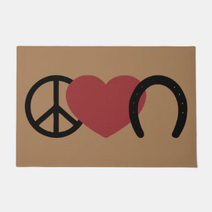 Tapete Peace-Love-Hoof Doormat