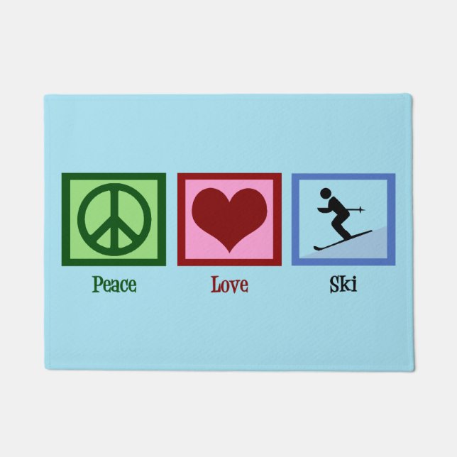 Tapete Peace Love Ski (Frente)