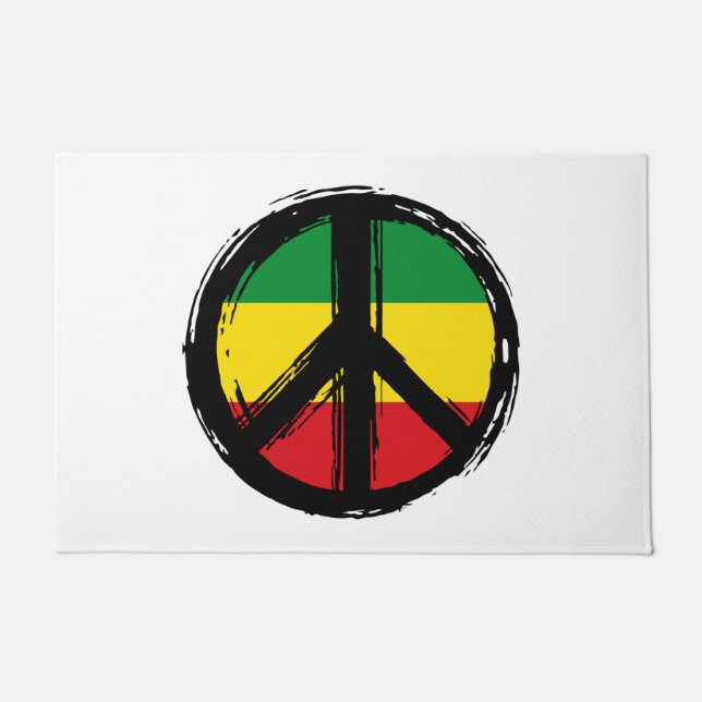 Tapete Peace Symbol with reaggae style (Frente)