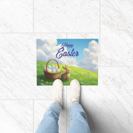 Tapete Peaceful Easter Spring Meadow Bunny & Egg Basket