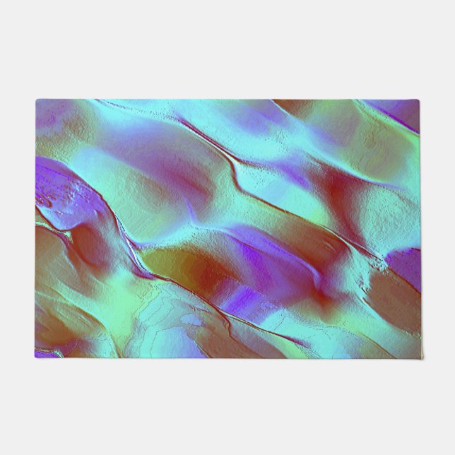 Tapete Pedra polida em roxo cromo (Frente)