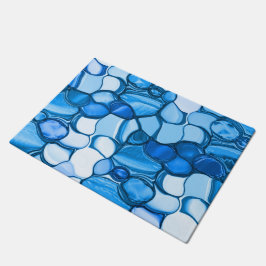 Tapete Pedras redondas em tons de azul real