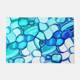 Tapete Pedras redondas em tons semelhantes ao aquamarino