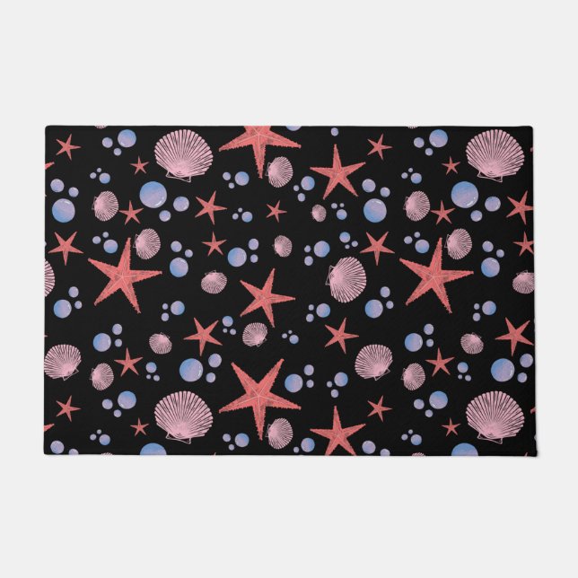 Tapete Peixe-estrela do Mar Cinto Costeiro Summer Ocean B (Frente)