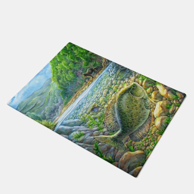 Tapete Peixes do rio Montanha (Inclinado)